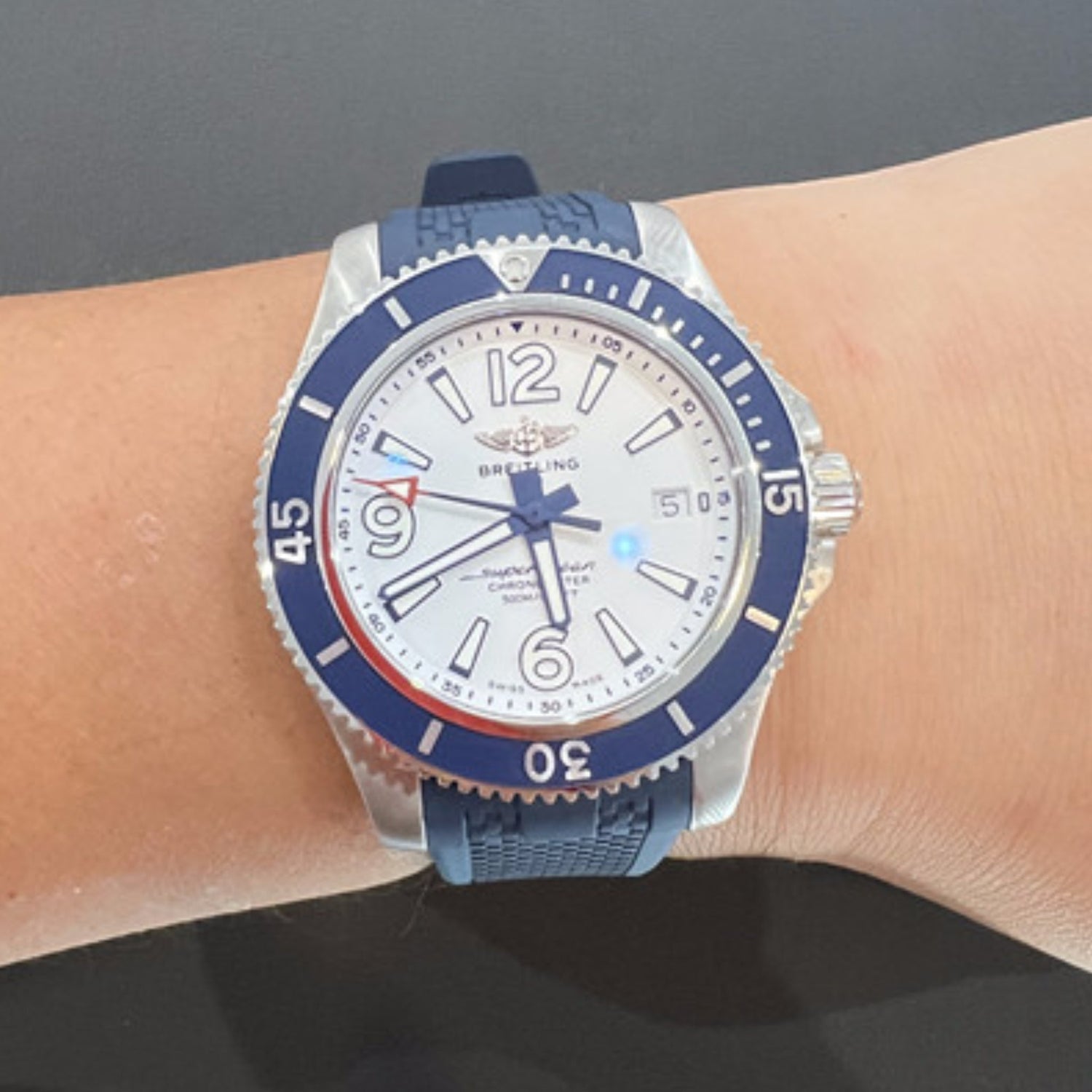 breitling rubber strap