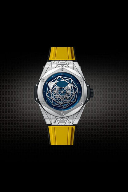 Rubber Strap for Hublot BigBang SANG BLEU I 45MM - My Store