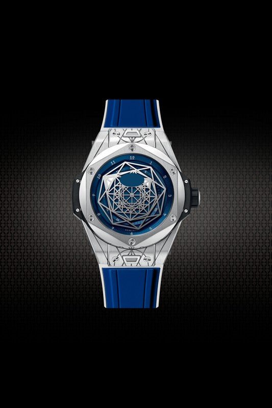 Rubber Strap for Hublot BigBang SANG BLEU I 45MM - My Store