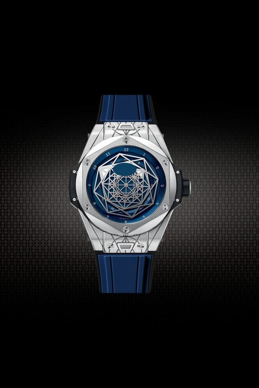 Rubber Strap for Hublot BigBang SANG BLEU I 45MM - My Store