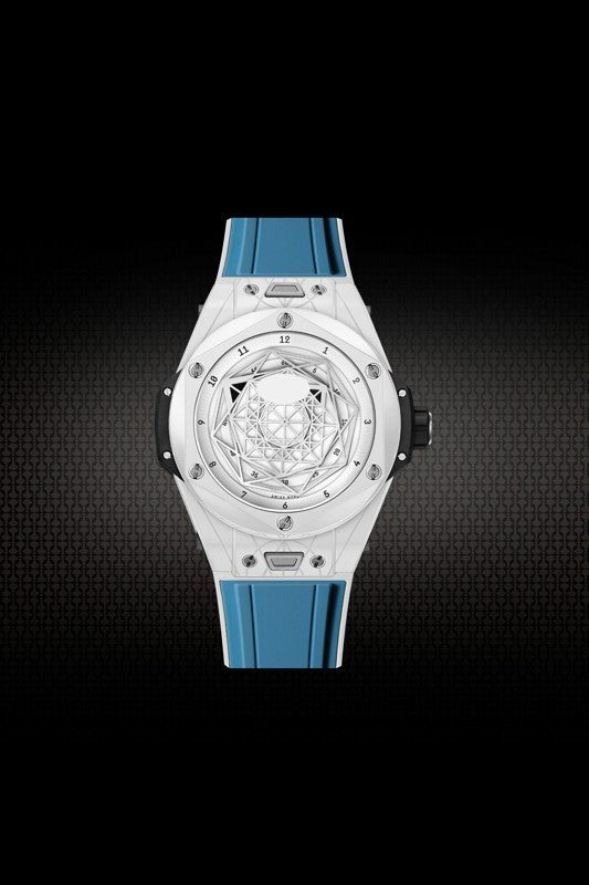 Rubber Strap for Hublot BigBang SANG BLEU I 45MM - My Store