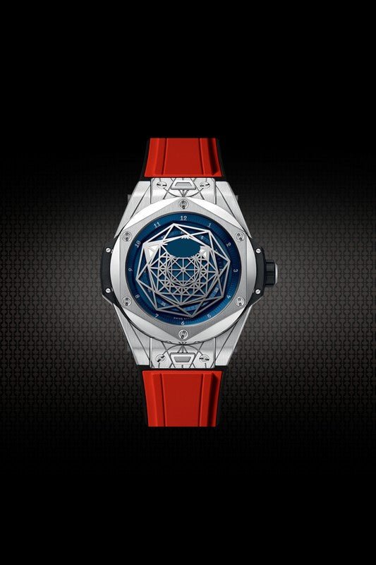 Rubber Strap for Hublot BigBang SANG BLEU I 45MM - My Store