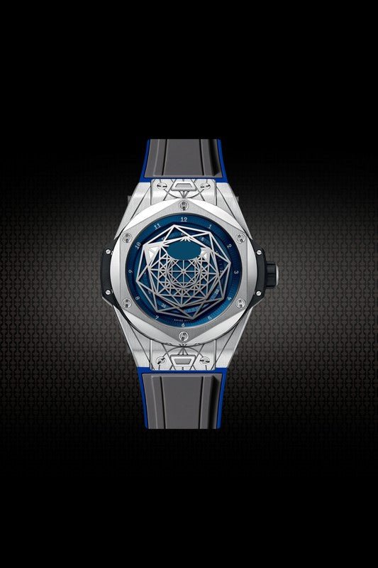 Rubber Strap for Hublot BigBang SANG BLEU I 45MM - My Store